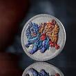 IMPERIAL GUARDIAN LIONS Oriental Culture Silver Coin 10 Cedis Ghana 2024 Antique Finish