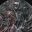 BONE DEMON 2 Oz Silver Coin 2000 Francs Cameroon 2025 Antique Finish