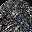BONE DEMON 2 Oz Silver Coin 2000 Francs Cameroon 2025 Antique Finish