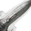 FIGHTER JET Weapons of War Antiqued 2 Oz Silver Coin 10000 Francs Chad 2024 Antique Finish