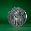 TRICERATOPS Lost World 2 Oz Silver Coin 2000 Francs Cameroon 2025 Antique Finish