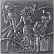GREEK GODS 3D Cube 1 Kg Kilo Silver Coin 500 Francs Burundi 2025 Antique Finish
