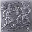 GREEK GODS 3D Cube 1 Kg Kilo Silver Coin 500 Francs Burundi 2025 Antique Finish
