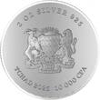 KING OF THE JUNGLE 2 Oz Silver Coin 10000 Francs Chad 2025 Antique Finish