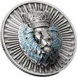 KING OF THE JUNGLE 2 Oz Silver Coin 10000 Francs Chad 2025 Antique Finish