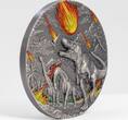 10 Dollars DINOSAUR EXTINCTION Fury of Nature 2 Oz Silver Coin 10$ Palau 2024 Antique Finish