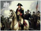 WASHINGTON CROSSING THE DELAWARE Leutze Silver Coin 10000 Francs Chad 2024 Antique Finish