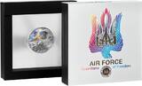 AIR FORCE Guardians of Freedom 2 Oz Silver Coin 2000 Francs Cameroon 2025 Antique Finish