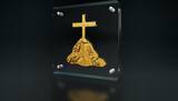 ST. JOHN 12 Apostles Gilded 2 Oz Silver Coin 2000 Francs Cameroon 2025 Antique Finish