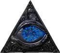 DIGITIZED EYE OF PROVIDENCE Conspiracy Antiqued 2 Oz Silver Coin 2000 Francs Cameroon 2025 Antique Finish