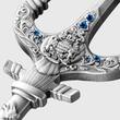 POSEIDON TRIDENT Antiqued 2 Oz Silver Coin 10000 Francs Chad 2025 Antique Finish