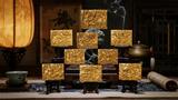2024 NINE DRAGON WALL The Forbidden City Gilded 9 x 2 Oz Silver Coin 10000 Francs Chad 2025 Antique Finish