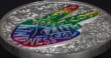 PEACE AND LOVE Peace 1 Oz Silver Coin 1000 Francs Benin 2019 Proof