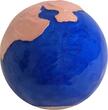 5 Dollars PANGEA BLUE MARBLE Rose Gold Spherical 3 Oz Silver Coin 5$ Barbados 2022 BU - Brilliant Uncirculated