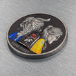 10 Dollars BEAUTY AND THE BEAST Fear Tales 2 Oz Silver Coin 10$ Palau 2022 Antique Finish