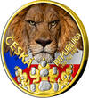 2 Dollars CZECH LION Flag Beasts 1 Oz Silver Coin 2$ Niue 2023 BU-Brilliant Uncirculated