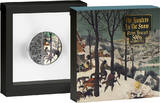 5 Dollars HUNTERS IN THE SNOW Pieter Bruegel 500th Anniversary 2 Oz Silver Coin 5$ Niue 2023 Antique Finish