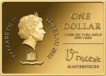 1 Dollar FIRST STEPS Vincent Masterpieces Van Gogh 1/500 Oz Gold Coin 1$ Tokelau 2022 BU - Brilliant Uncirculated