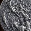 OREADS Celestial Beauty 5 Oz Silver Coin 5000 Francs Cameroon 2023 Antique Finish