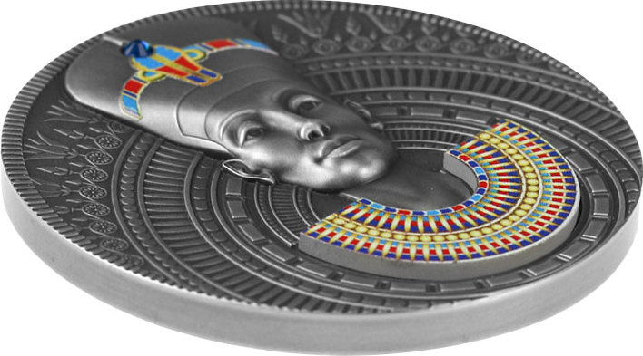 7 Dollars NEFERTITI Queen of Antiquity 3 Oz Silver Coin 7$ Niue