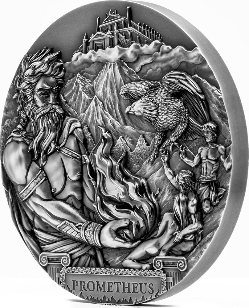 20 Dollars PROMETHEUS Titans 3 Oz Silver Coin 20 Cook Islands 2020 