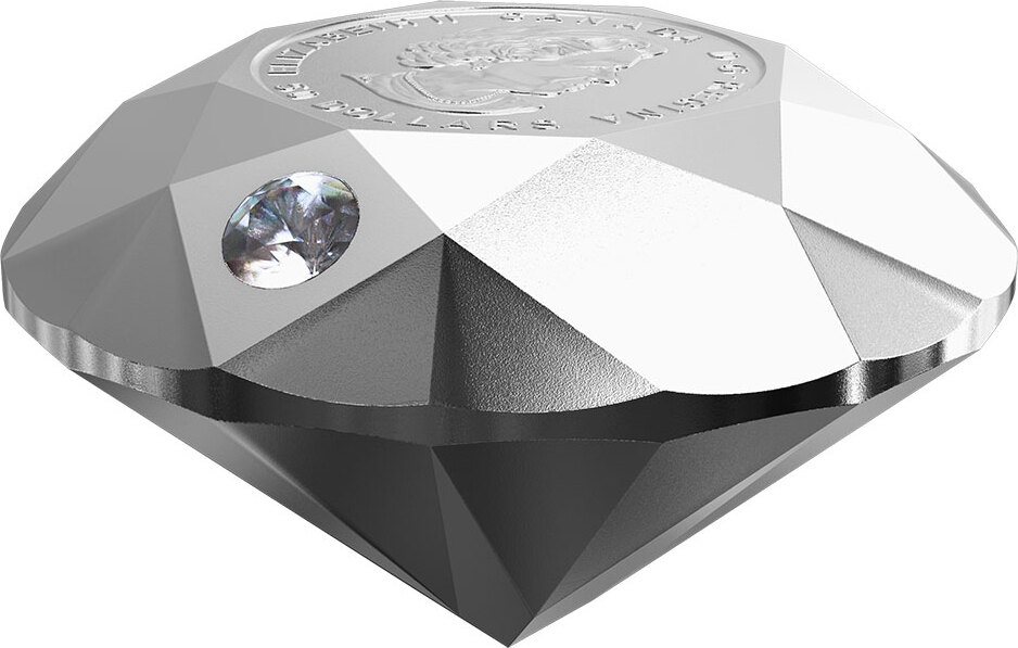 FOREVERFLAWLESS BlackDiamond 50g 1499ドル品 50 Dollars FOREVERMARK BLACK LABEL ROUND DIAMOND 3D Shaped 3