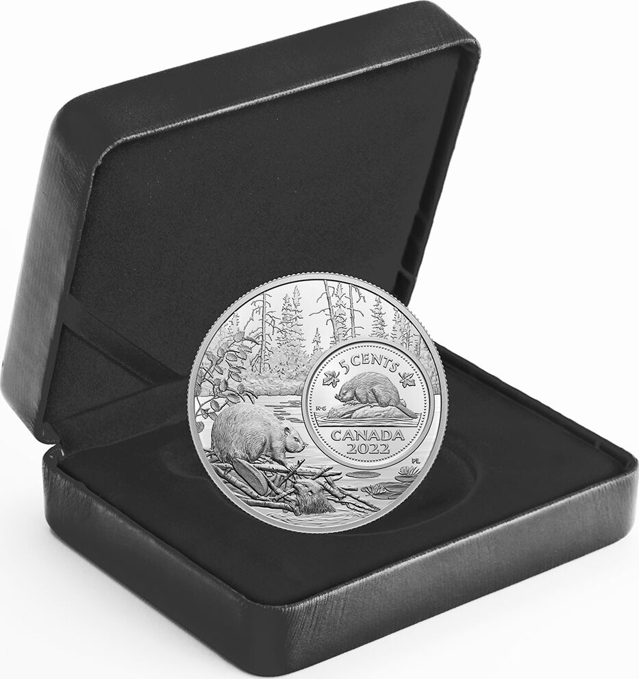 10 cent BEAVER The Bigger Picture 5 Oz Silver Coin 5 Cents Canada 2022  Proof | MA-Shops