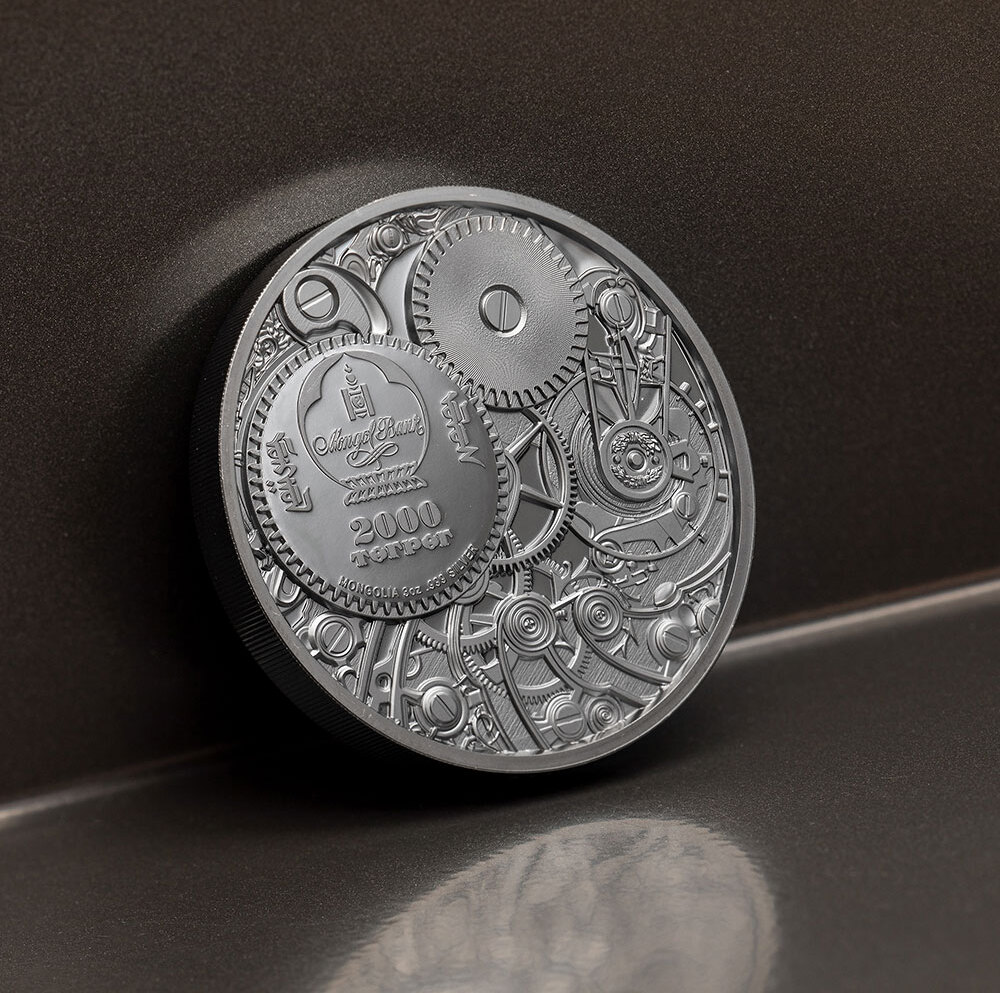 MECHANICAL LADYBUG Clockwork Evolution 3 Oz Silver Coin 2000 Togrog ...