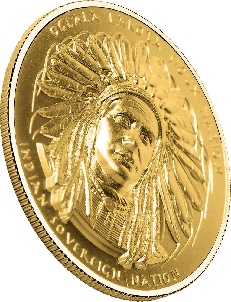 United States 50 Dollars CRAZY HORSE 1 Oz Gold Coin 50$ Sioux Nation 2023