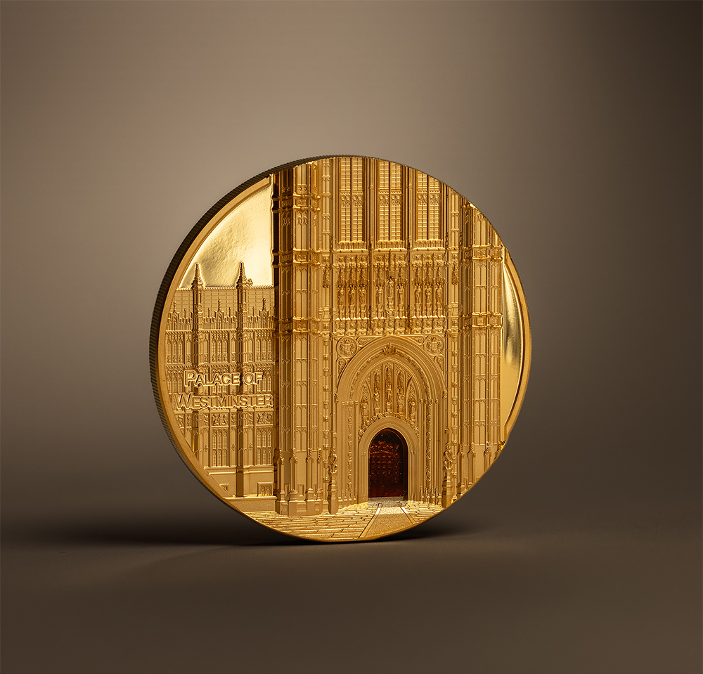 500 Dollars PALACE OF WESTMINSTER Tiffany Art Metropolis 5 Oz Gold