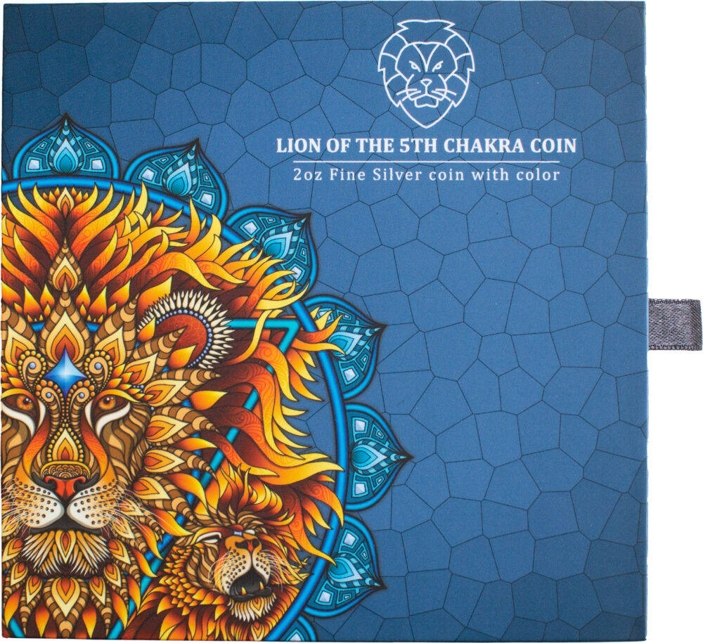 5 Dollars LION OF THE 5TH CHAKRA Phil Lewis 2 Oz Silver Coin 5$ Solomon  Islands 2023 Prooflike | MA-Shops