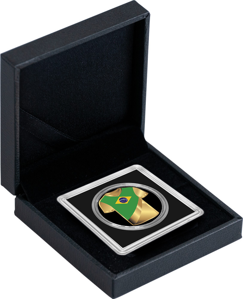 BRAZIL JERSEY Sport Icons 1/1000 Oz Gold Coin 3000 Francs