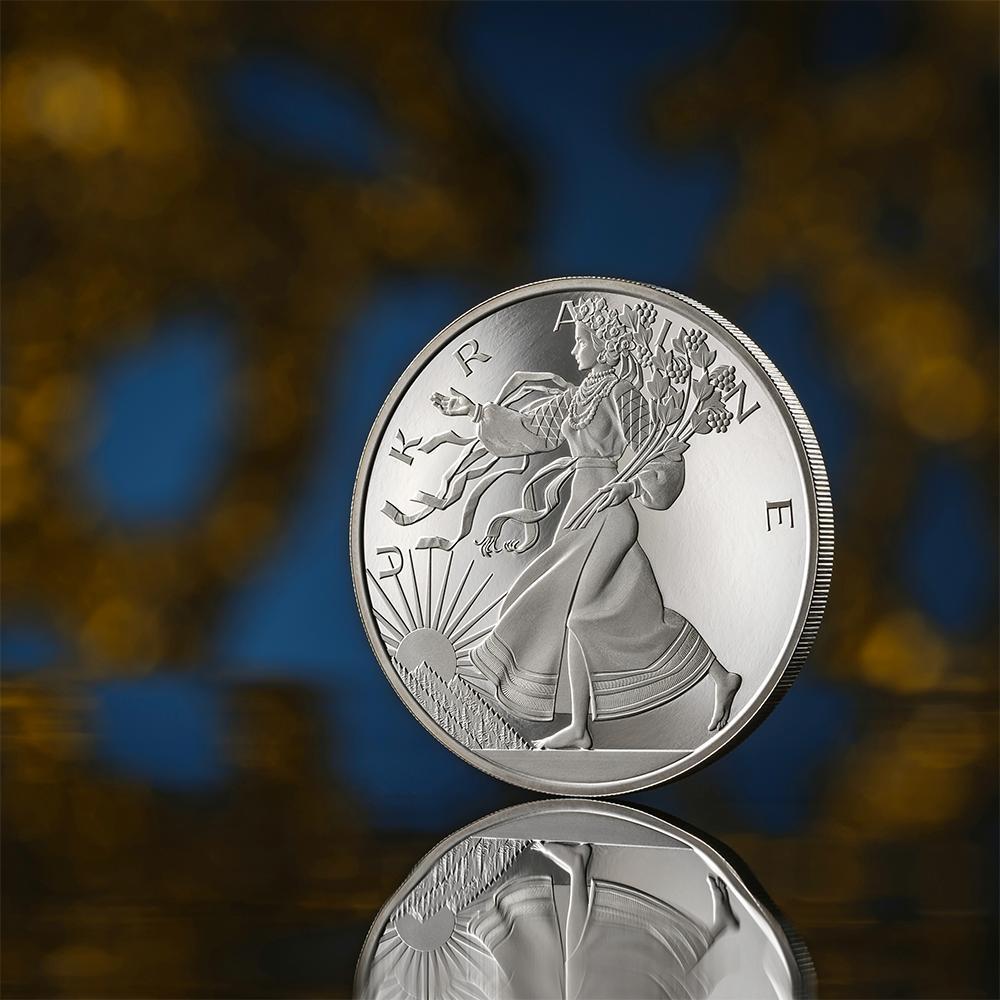 LIBERTY OF UKRAINE Cryptocurrency 1 Oz Silver Coin 1000 Satoshi United  Crypto States 2024 Proof | MA-Shops