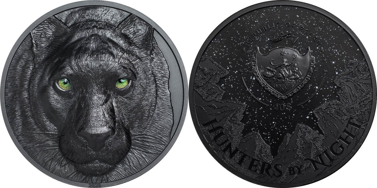 This 2 Oz Silver coin is the first release in the new "Hunters By Nigh...