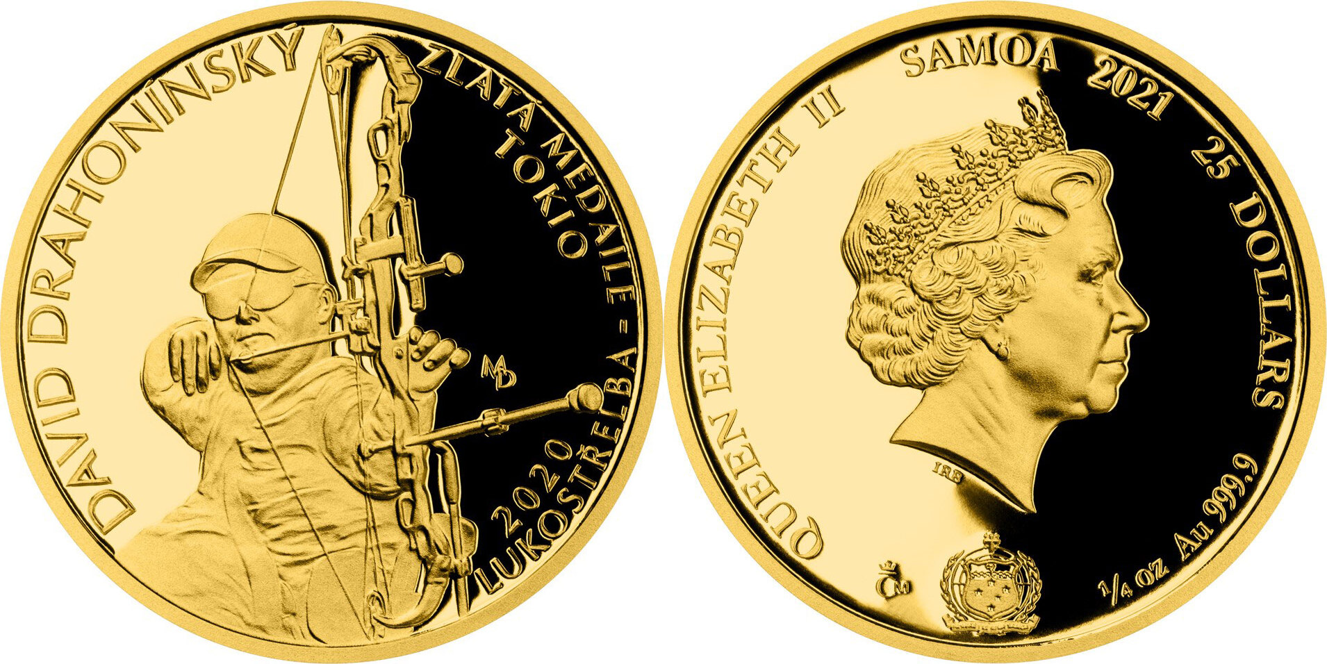 25-dollars-david-drahoninsky-tokyo-paralympics-oz-gold-coin-25-samoa