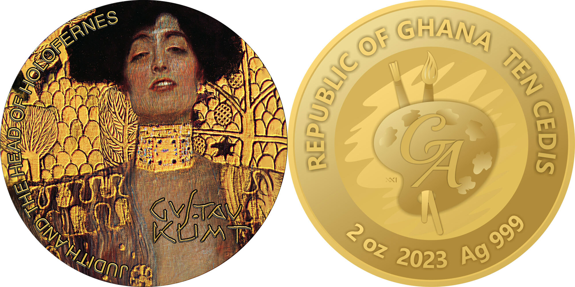JUDITH AND THE HEAD OF HOLOFERNES By Gustav Klimt 2 Oz Silver Coin 10 200-ghana-cedis-stock-image-image-of-note-ghana-cedis-173994359