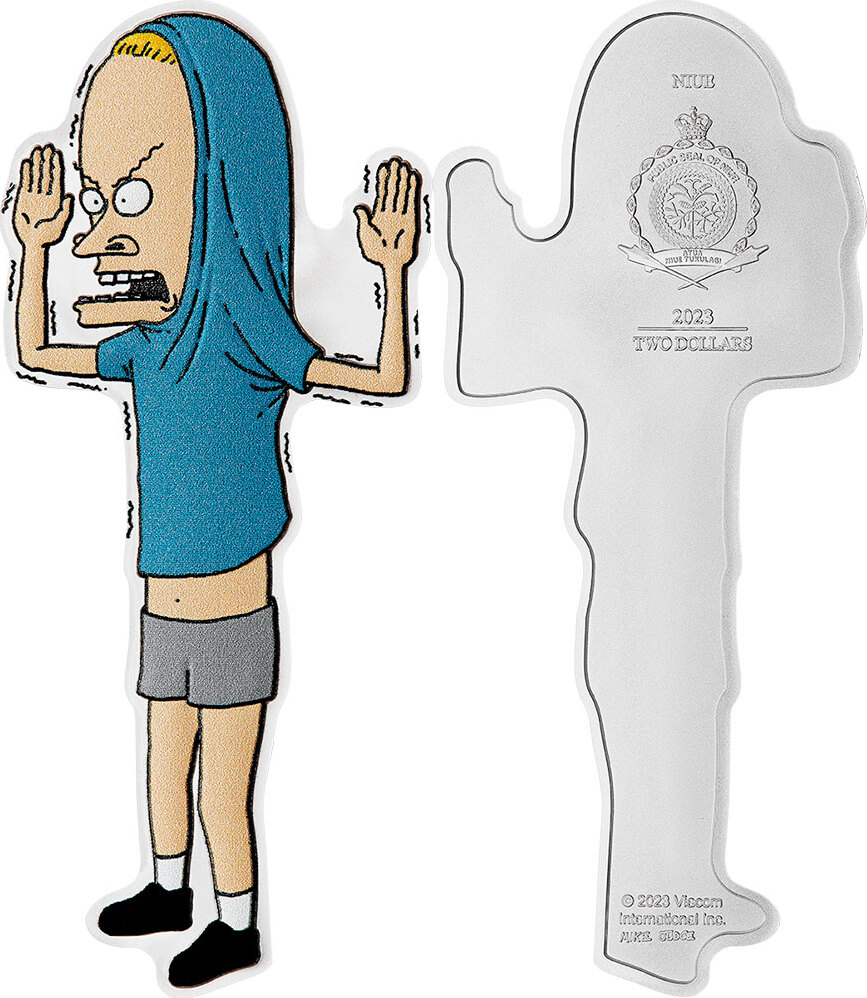 2 Dollars CORNHOLIO Beavis and Butthead 30th Anniversary 1 Oz