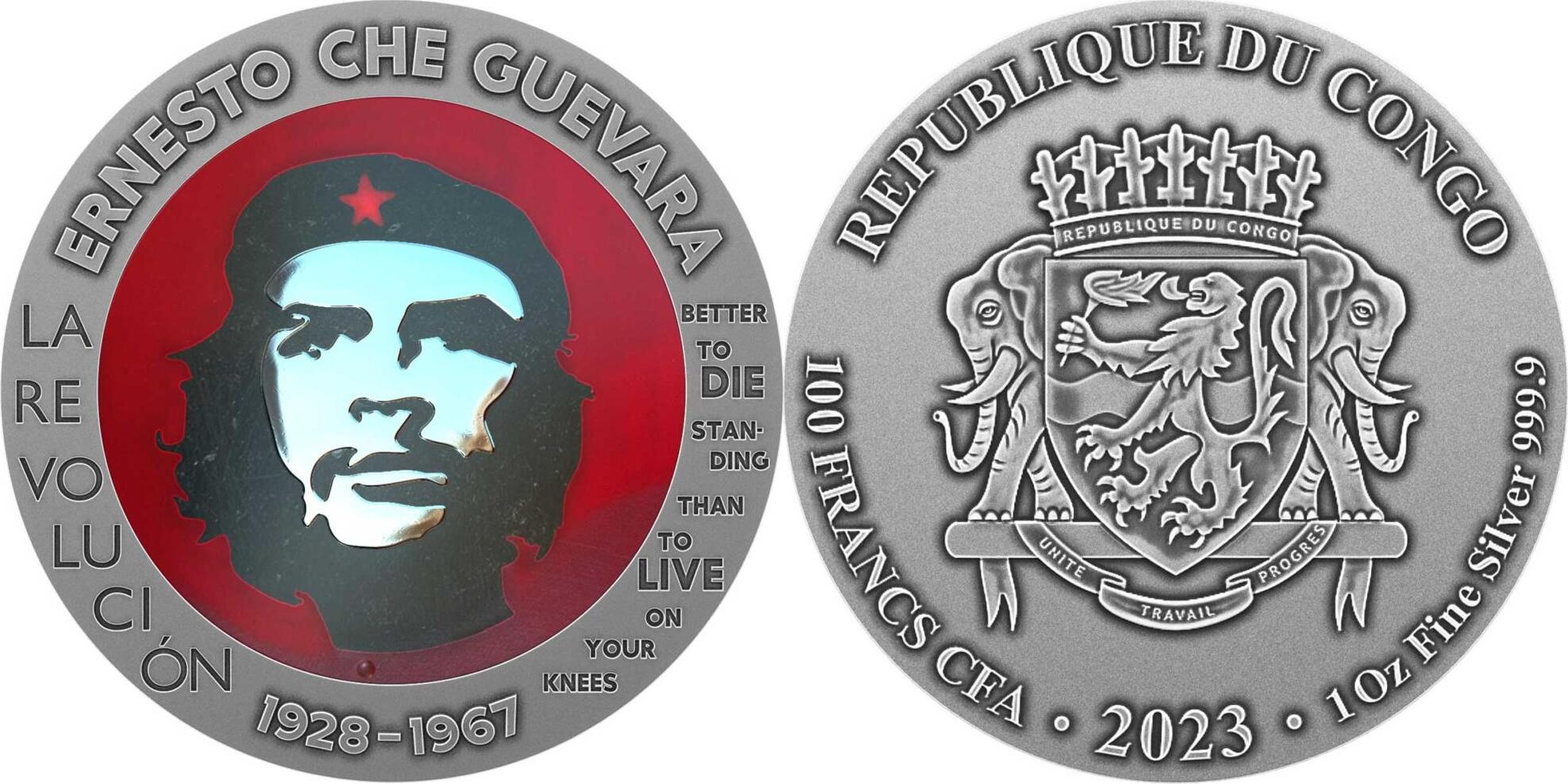 Congo Democratic Republic ERNESTO CHE GUEVARA Bernit and Steel 1 Oz ...