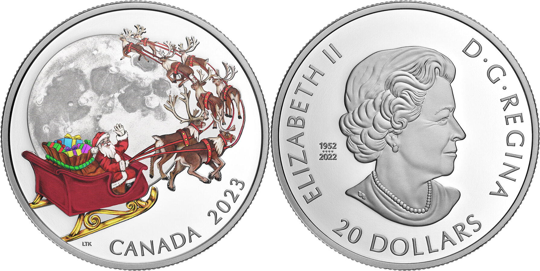 20 Dollars MAGIC OF THE SEASON Silver Coin 20 Canada 2023 Proof