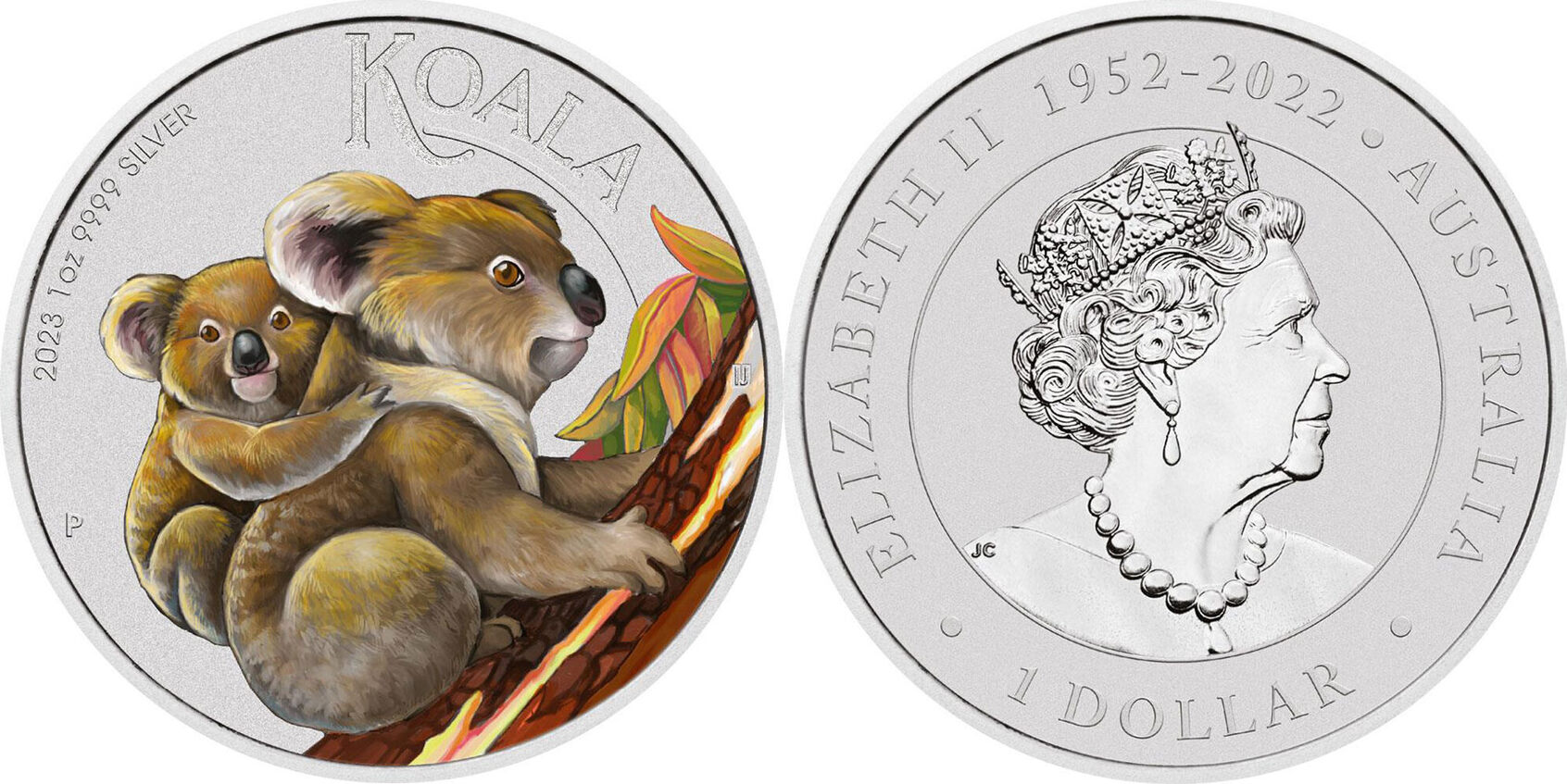 1 Dollar AUSTRALIAN KOALA 1 Oz Silver Coin 1$ Australia 2023 BU-Brilliant  Uncirculated
