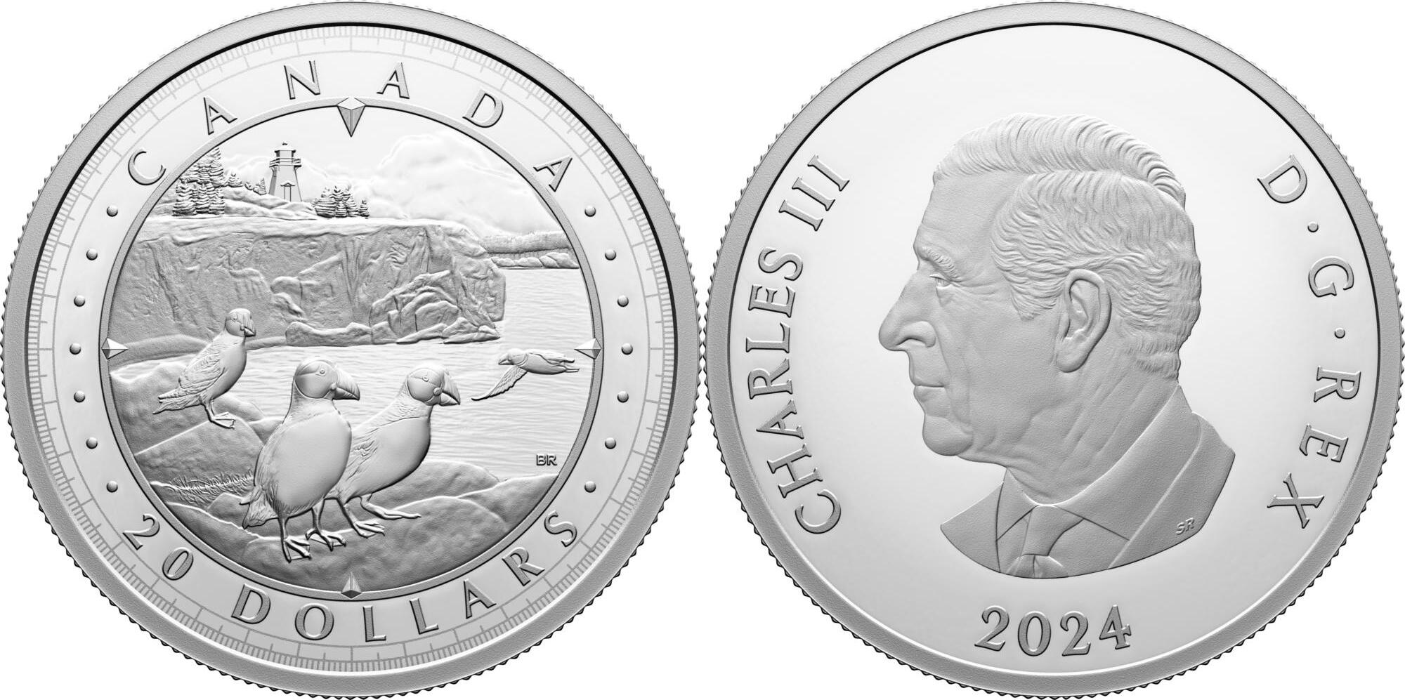 20 Dollars ATLANTIC COAST Wondrous Waters Silver Coin 20 Canada 2024   Combined6497 