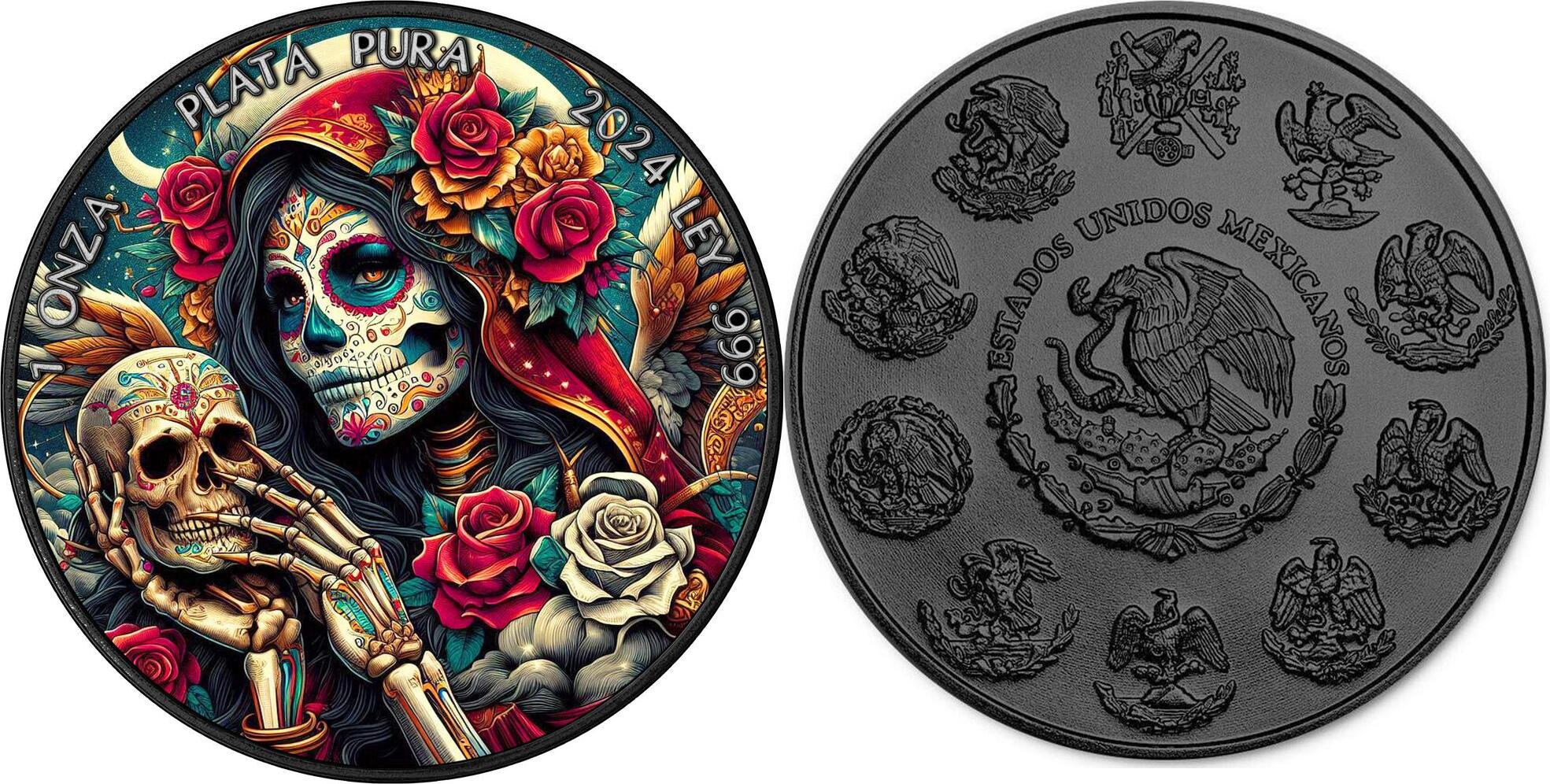 DIA DE LOS MUERTOS VI 1 Oz Silver Coin Mexico 2024 BU - Brilliant  Uncirculated | MA-Shops