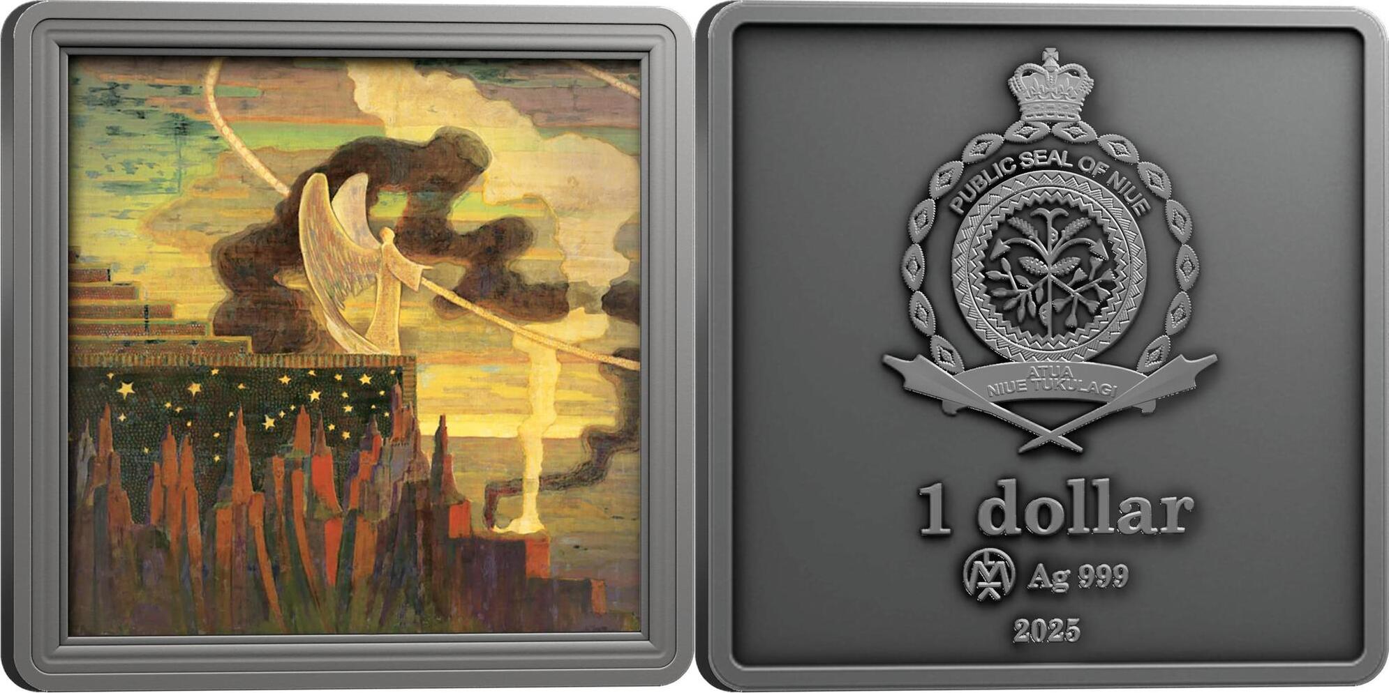 1 Dollar OFFERING 1 Oz Silver Coin 1$ Niue 2025 Antique Finish | MA-Shops