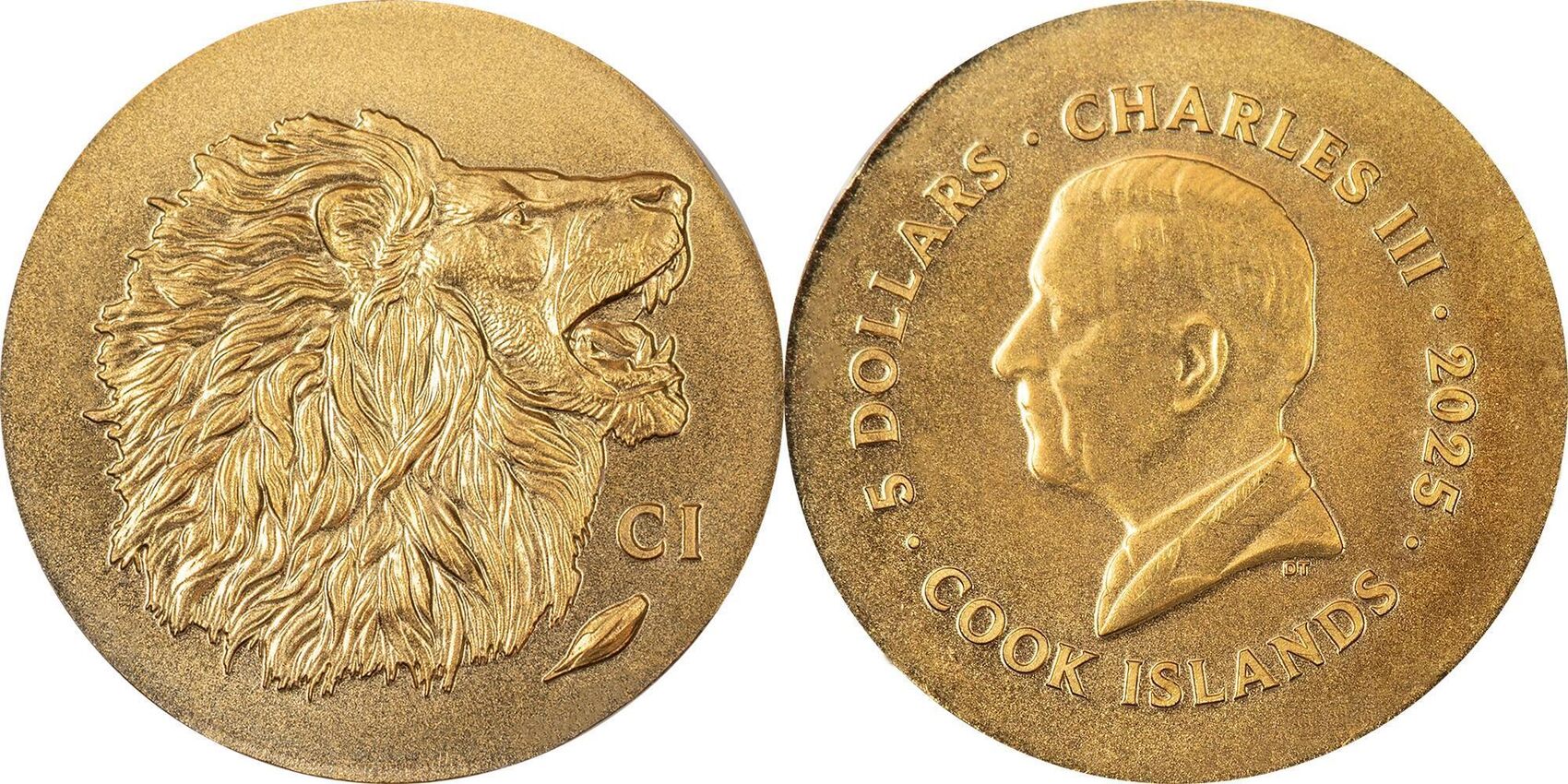 5 Dollars LEON Numismatic Icons Gold Coin 5$ Cook Islands 2025
