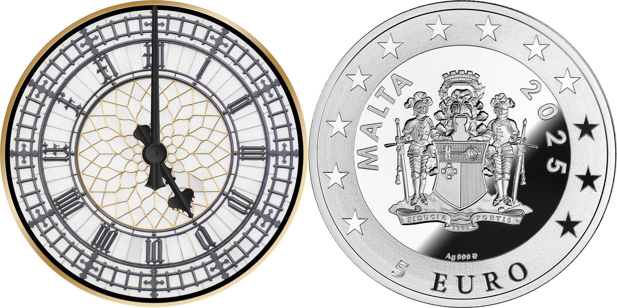 5 Euro LONDON BIG BEN City Hall Clocks 1 Oz Silver Coin 5€ Euro Malta 2025  Proof | MA-Shops