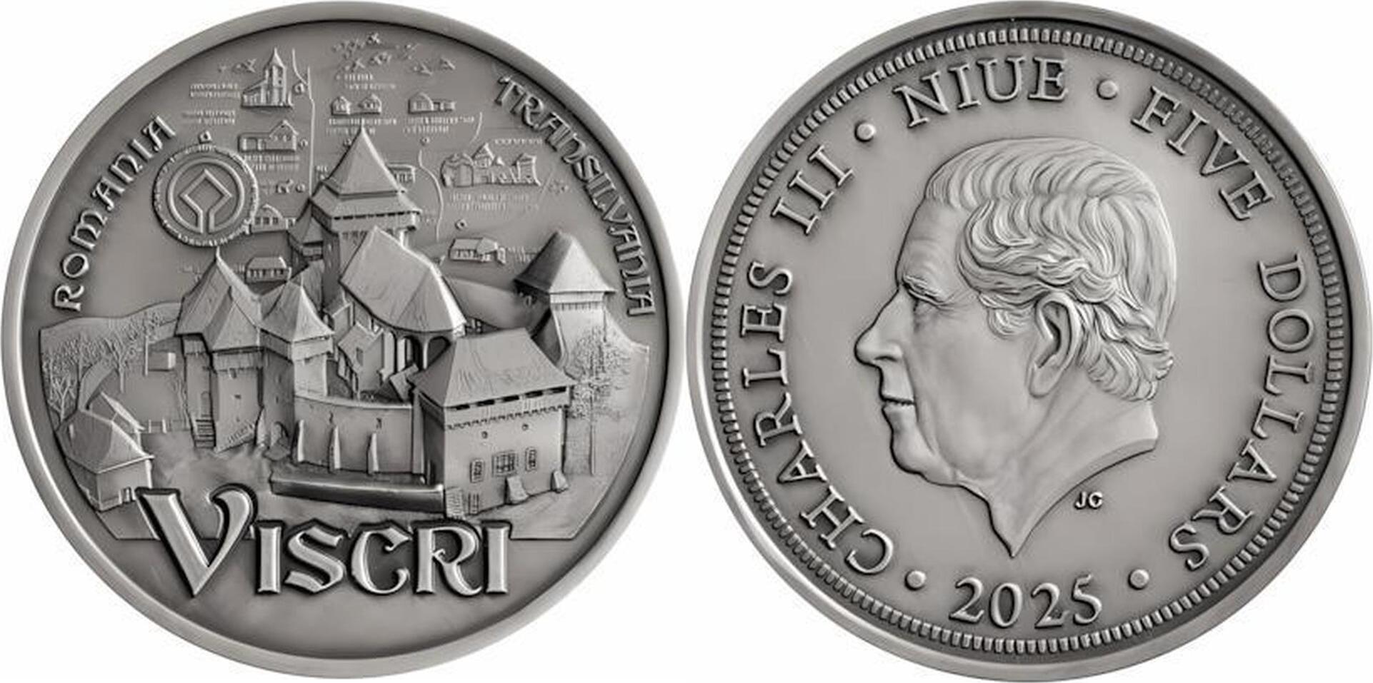 5 Dollars VISCRI 2 Oz Silver Coin 5$ Niue 2025 BU - Brilliant Uncirculated  | MA-Shops