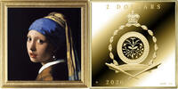 Niue 2 Dollars 2026 GIRL WITH A PEARL EARRING Most Expensive Paintings 2... 381.84 US$  +  23.15 US$ shipping