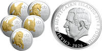 Pitcairn Islands 5 Pounds 2026 QUEEN'S BEAST Gilded Set 5x1 Oz Silver Co... 1,388.66 US$ free shipping