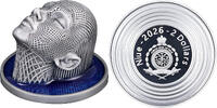 Niue 2 Dollars 2026 LADY WATERFALL Wireframe Art 2 Oz Silver Coin 2$ Niu... 404.98 US$  +  23.15 US$ shipping