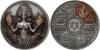 Ghana 5 Cedis 2026 FIRE Four Elements 1 Oz Silver Coin 5 Cedis Ghana 202... 335.55 US$  +  23.15 US$ shipping
